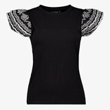TwoDay Dames top met vlindermouwen zwart