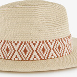 Dames strohoed beige