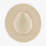 Dames strohoed beige