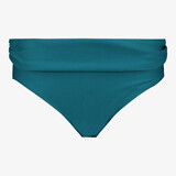 Dames bikinibroekje met overslag petrol