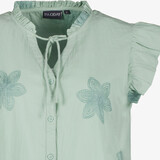 Dames blouse met vlindermouwen groen