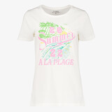 TwoDay dames T-shirt met zomerse opdruk wit