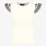 TwoDay meisjes top met vlindermouwtjes wit