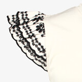 Meisjes top met vlindermouwtjes wit