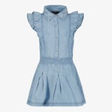 TwoDay meisjes spijkerjurk met ruches en parels