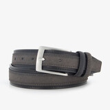 Heren riem imitatie suede zwart