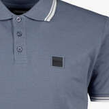 Heren polo blauw