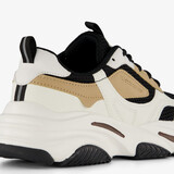 Dames dad sneaker wit zwart