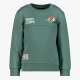 Unsigned jongens sweater met dino backprint groen