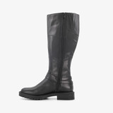 Hoge leren dames laarzen met gesp