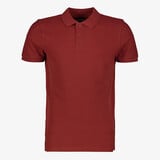 Unsigned heren polo bordeauxrood