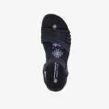 Reggae Slim Coffee dames sandalen zwart