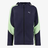 Puma Evostripe Fullzip kinder sweatvest zwart groen