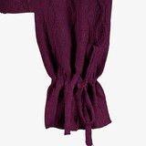 Dames top met lange mouwen donkerpaars