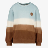 Unsigned jongens sweater blauw bruin