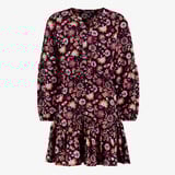 TwoDay meisjes jurk met bloemenprint zwart roze