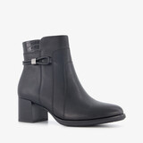 Softline dames enkellaarsjes met H leest zwart