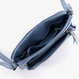 Dames schoudertas lichtblauw