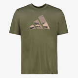 Adidas Camo Logo Grapphic heren sport T-shirt groen
