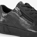 Leren dames sneakers zwart