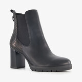 Tamaris dames enkellaarsjes zwart