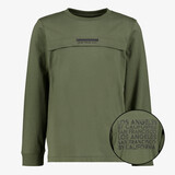 Unsigned jongens shirt Brooklynn met backprint groen