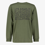 Jongens shirt Brooklynn met backprint groen