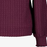 Dames top met col donkerpaars