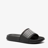 Dutchy kinder badslippers zwart wit