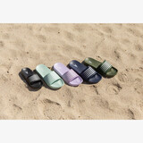 Heren badslippers blauw wit