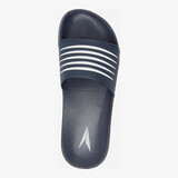 Heren badslippers blauw wit