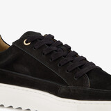 Leren heren sneakers zwart