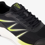 Heren hardloopschoenen zwart geel