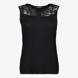 TwoDay dames top met kant zwart
