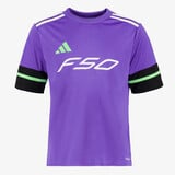 Adidas F50 JSY Y kinder voetbal T-shirt paars zwart