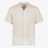 JJ REBEL heren overhemd met strepen beige wit