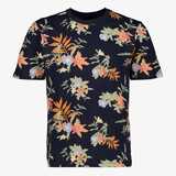 JJ REBEL heren T-shirt met print donkerblauw