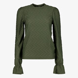TwoDay dames blouse met structuur groen