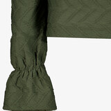Dames blouse met structuur groen