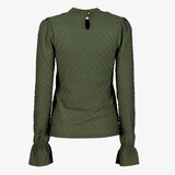 Dames blouse met structuur groen
