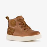 Stap leren jongens veterboots cognac bruin