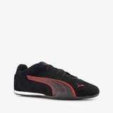 Puma Catch suede dames sneakers zwart rood