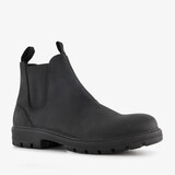 Van Beer suede heren Chelsea boots zwart