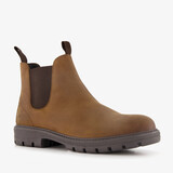 Van Beer suede heren Chelsea boots bruin