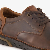 Leren heren veterschoenen bruin