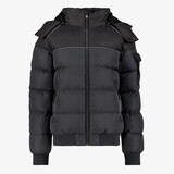 Unsigned gewatteerde jongens winterjas zwart