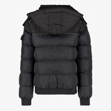 Gewatteerde jongens winterjas zwart