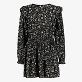 MyWay meisjes jurk met bloemenprint zwart wit