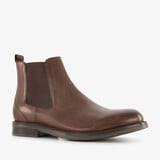 Van Beers leren Chelsea boots bruin
