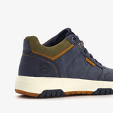 Hoge heren sneakers blauw cognac